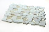 Drop Calacatta Gold Honed Rubble Mosaic Wall Tile