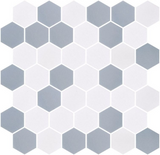 Phoenix Stoneglass Ocean Matte Hexagon Glass Mosaic Tile