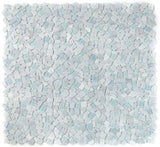Drop Carrara Rubble Mosaic Wall Tile
