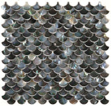 Perry Black Scale Pearl Mosaic Wall Tile