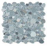 Preach Blue Pebble Mosaic Tile