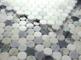 Curvus Grassland Circular Marble Mosaic Tile