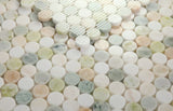 Curvus Onyx Circular Marble Mosaic Tile