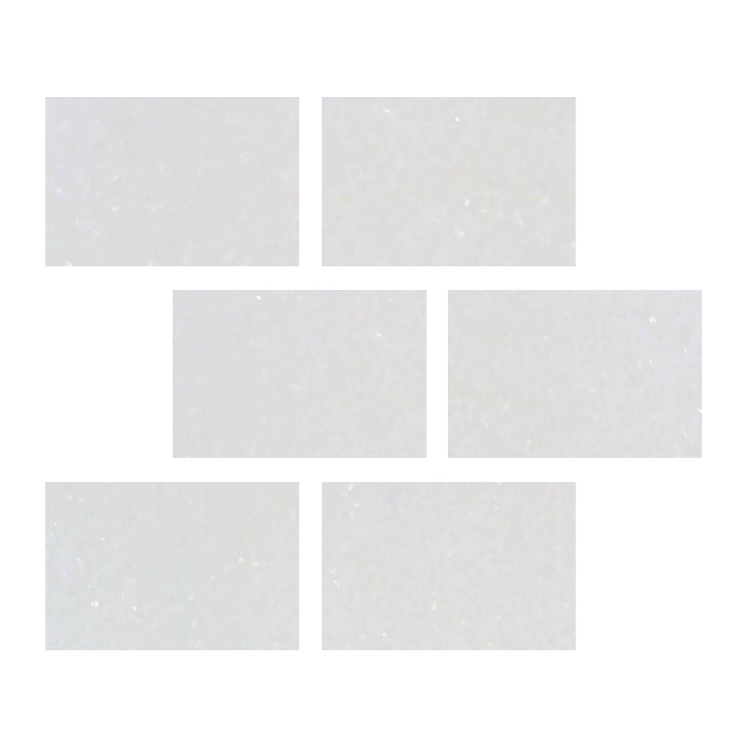 4 X 6 Thassos White Marble Honed Field Tile