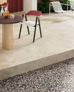 8 X 8 Frammenti Nero Micro Matte Terrazzo Look Porcelain Tile-PORCELAIN-Large Format-American Tile Depot