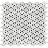 Oriental White / Asian Statuary Marble Polished 1" Diamond Mosaic Tile