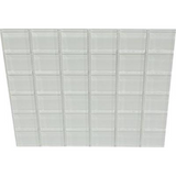 2 X 2 White Glass Mosaic Tile