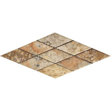 3 X 6 Scabos Travertine Diamond / Rhomboid Polished & Beveled Mosaic Tile