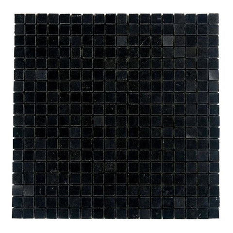 5/8 X 5/8 Absolute Black Granite Polished Mosaic Tile