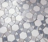 Planet Dusk Polished Circular Marble Mosaic Tile