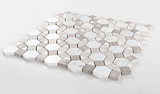 Planet Loft Polished Circular Marble Mosaic Tile