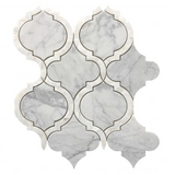 Grace Pearl Statuario Arabesque Waterjet Mosaic Wall Tile