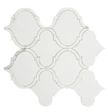 Grace Precious Bianco Arabesque Waterjet Mosaic Wall Tile-Marble Mosaic-American Tile Depot