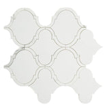Grace Precious Bianco Arabesque Waterjet Mosaic Wall Tile