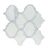 Grace Precious Blue Arabesque Waterjet Mosaic Wall Tile