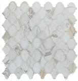 Grace Precious Calacatta Arabesque Waterjet Mosaic Wall Tile