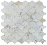 Grace Precious Calacatta Arabesque Waterjet Mosaic Wall Tile