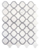 Grace Silver White Arabesque Waterjet Mosaic Wall Tile