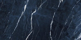 12 X 24 Antique Dark Blue Polished Marble Look Porcelain Tile