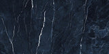 12 X 24 Antique Dark Blue Polished Marble Look Porcelain Tile