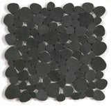 Sample of Athena Brigid Basalt Pebble Mosaic Tile-Sample-American Tile Depot