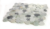 Athena Brigid Grassland Polished Pebble Marble Mosaic Tile