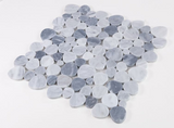 Athena Brigid Mix Grey Honed Pebble Marble Mosaic Tile