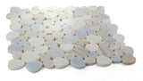 Athena Minerva Sky Polished Pebble Marble Mosaic Tile-Marble Mosaic-American Tile Depot