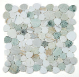 Athena Brigid Spring Polished Pebble Marble Mosaic Tile