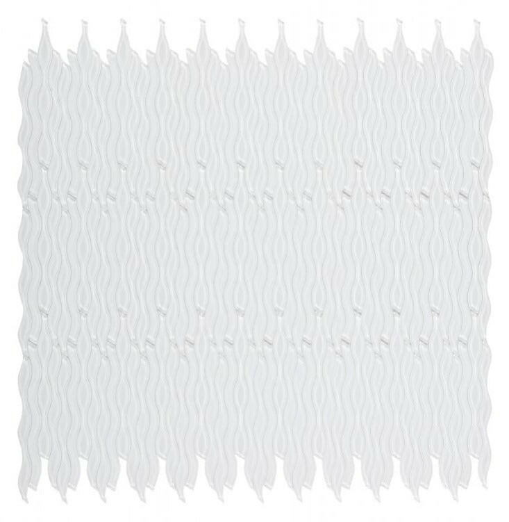 Aqua White Glossy Wave Glass Mosaic Tile-Glass Mosaic-American Tile Depot