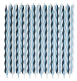 Aqua Blue Glossy Wave Glass Mosaic Tile