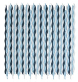 Aqua Blue Glossy Wave Glass Mosaic Tile