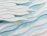 Aqua Iris Glossy Wave Glass Mosaic Tile