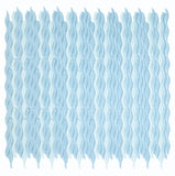 Aqua Sapphire Glossy Wave Glass Mosaic Tile