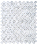 Precious Stone Arabesque Carrara Polished Lantern Marble Mosaic Tile