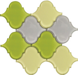 Sultan Pebble Arabesque Glass Mosaic Tile