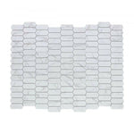 Arrow Picket Statuario Matte Elongated Hexagon Porcelain Mosaic Tile-Porcelain Mosaic-American Tile Depot