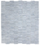 Arrow Grey Elongated Hexagon Glass Mosaic Tile