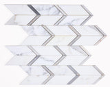 Arrow Sky Polished Chevron Marble Mosaic Tile-Marble Mosaic-American Tile Depot