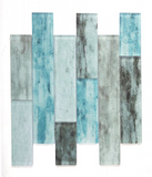 Aesthetic Ocean Casale Multi Size Brick Glass Mosaic Wall Tile