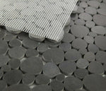 Athena Brigid Basalt Pebble Mosaic Tile-Marble Mosaic-American Tile Depot