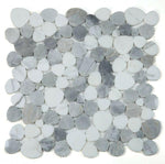 Athena Brigid Dusk Polished Pebble Marble Mosaic Tile-Marble Mosaic-American Tile Depot