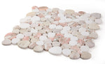 Athena Brigid Rose Polished Pebble Marble Mosaic Tile-Marble Mosaic-American Tile Depot