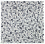 Athena Minerva Calacatta Grey Pebble Marble Mosaic Tile-Marble Mosaic-American Tile Depot