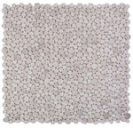 Athena Minerva Grey Polished Pebble Marble Mosaic Tile-Marble Mosaic-American Tile Depot