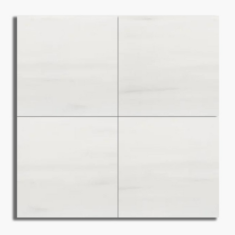 12 X 12 Bianco Dolomite Polished Marble Field Tile