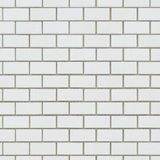 Thassos White Marble Polished Baby Brick Mosaic Tile