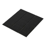 Band Black Matte Linear Porcelain Mosaic Tile-Porcelain Mosaic-American Tile Depot