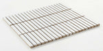 Band White Glossy Linear Porcelain Mosaic Tile-Porcelain Mosaic-American Tile Depot