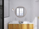 Band Snow Matte Linear Porcelain Mosaic Tile